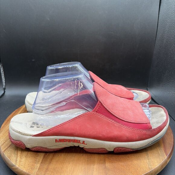 Merrell Women’s Size 11 Treviso II Banner Red Slip On Slides Sandals Shoes - Picture 3 of 8